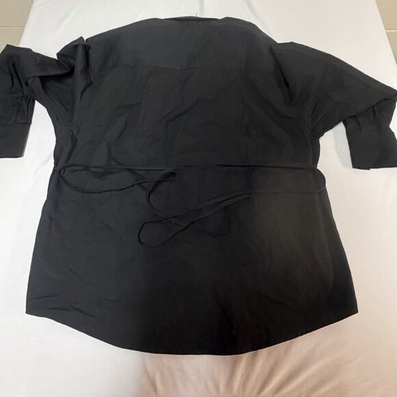 Banana Republic Cotton Shirt Long Sleeve Tie Waist Button Blouse Womens XS NWT - Picture 7 of 15